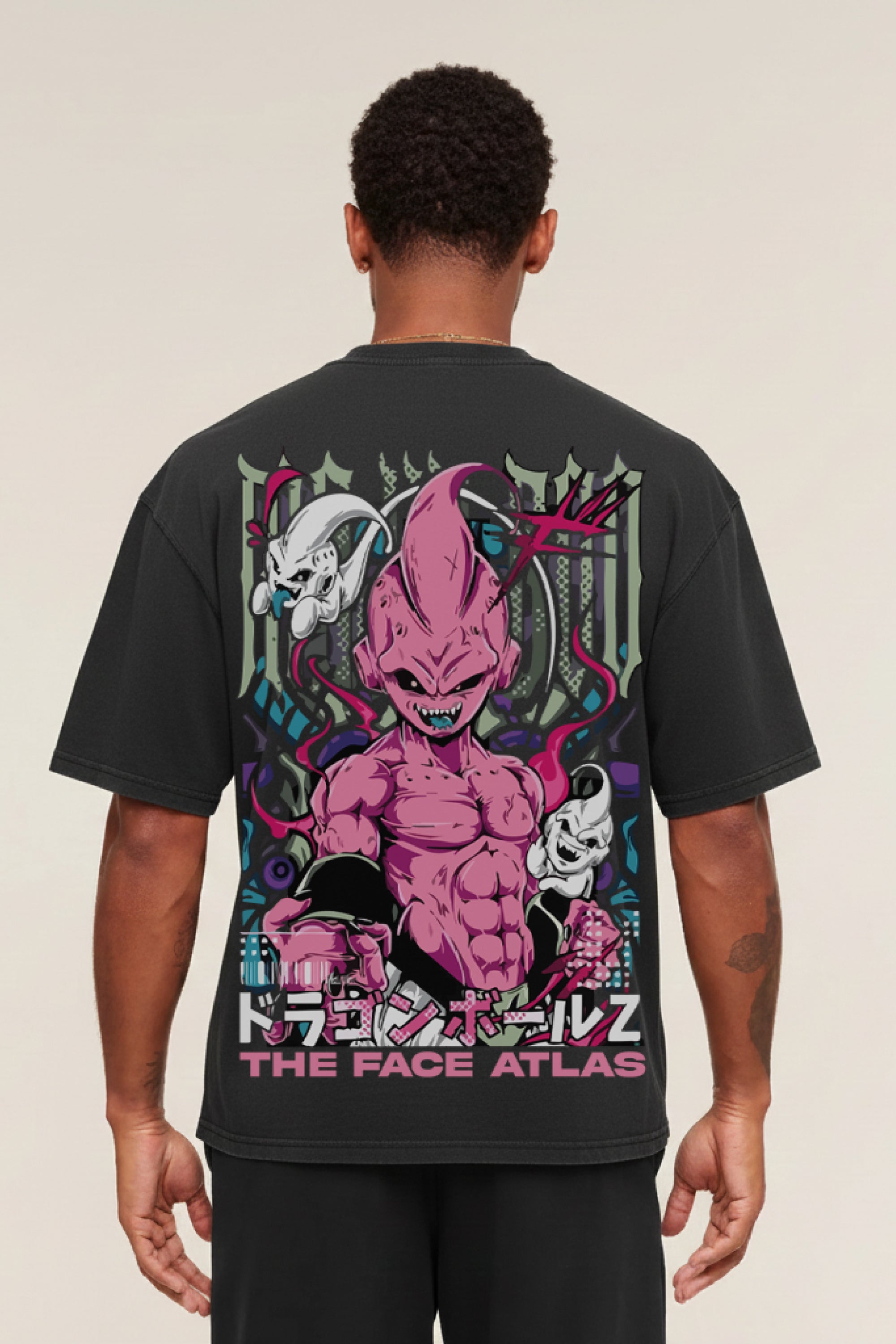 T-shirt Oversize Majin Pink Demon – 260g/m²