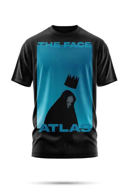 T-Shirt Boxy Fit 280GSM Bleu Ciel – Artwork « Couronne Perdue »