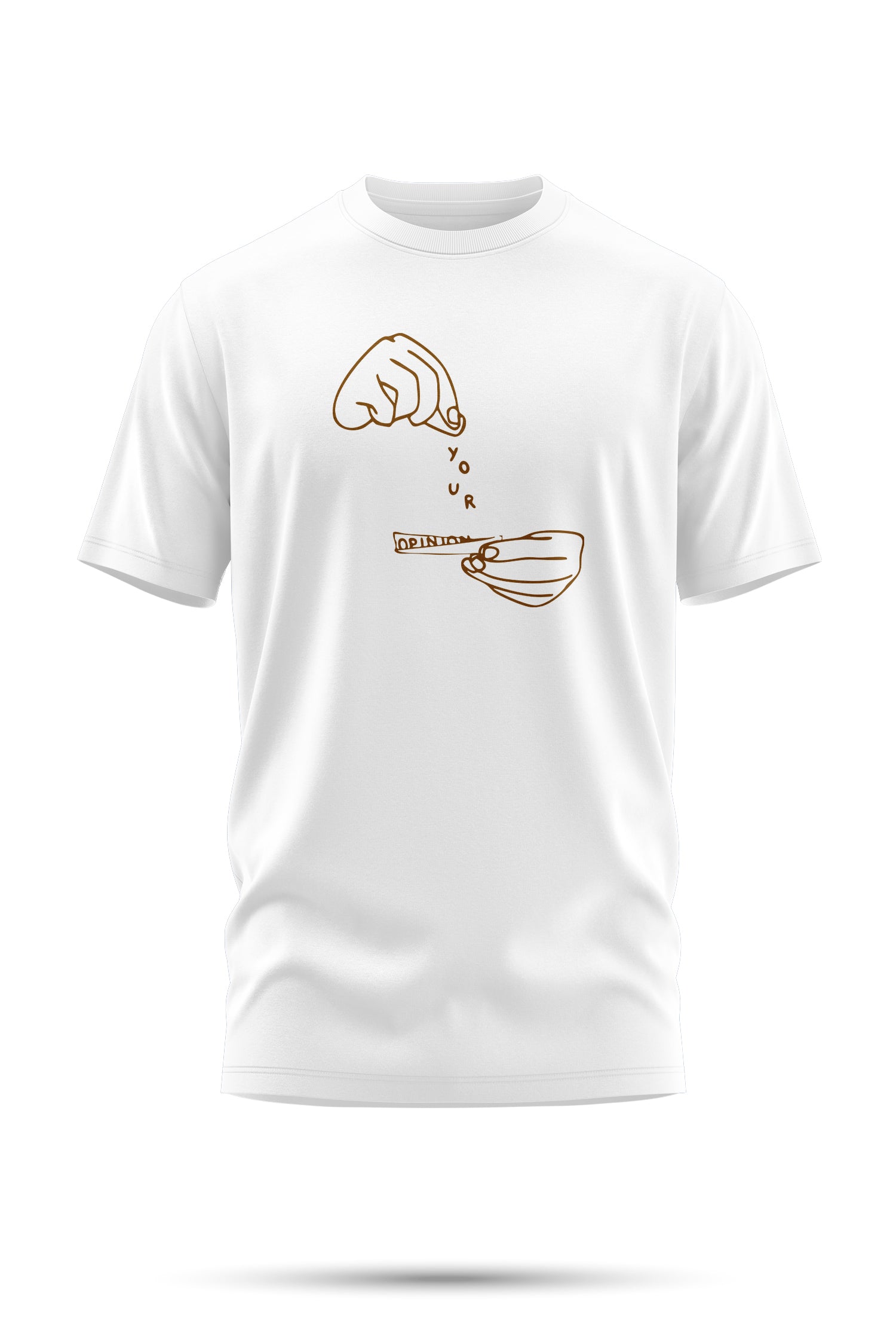 T-Shirt Brodé « Je Fume Ton Opinion »