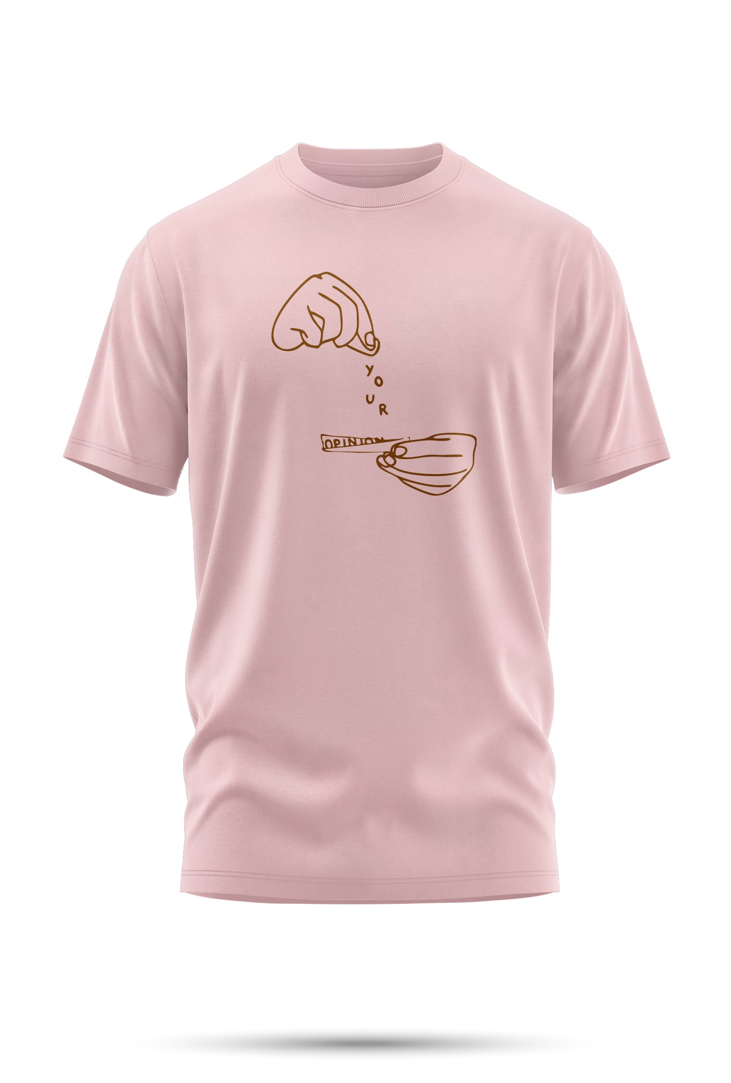 T-Shirt Brodé « Je Fume Ton Opinion »