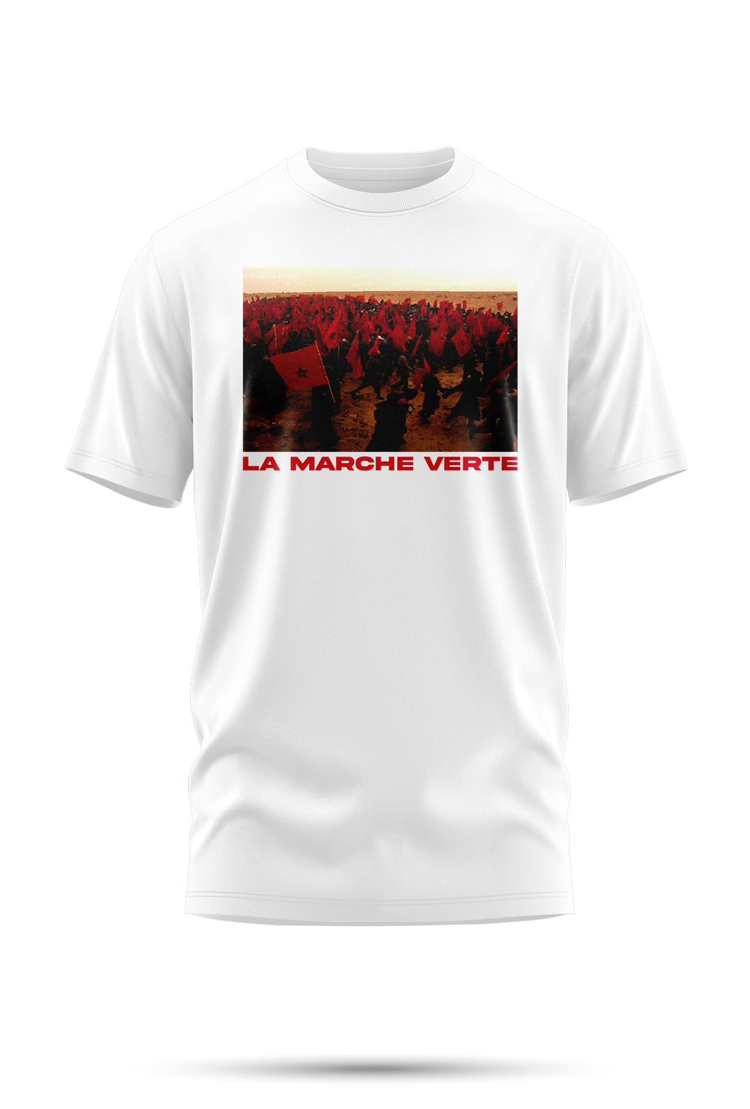 T-shirt Hommage à la Marche Verte – L’unité tissée dans le coton
