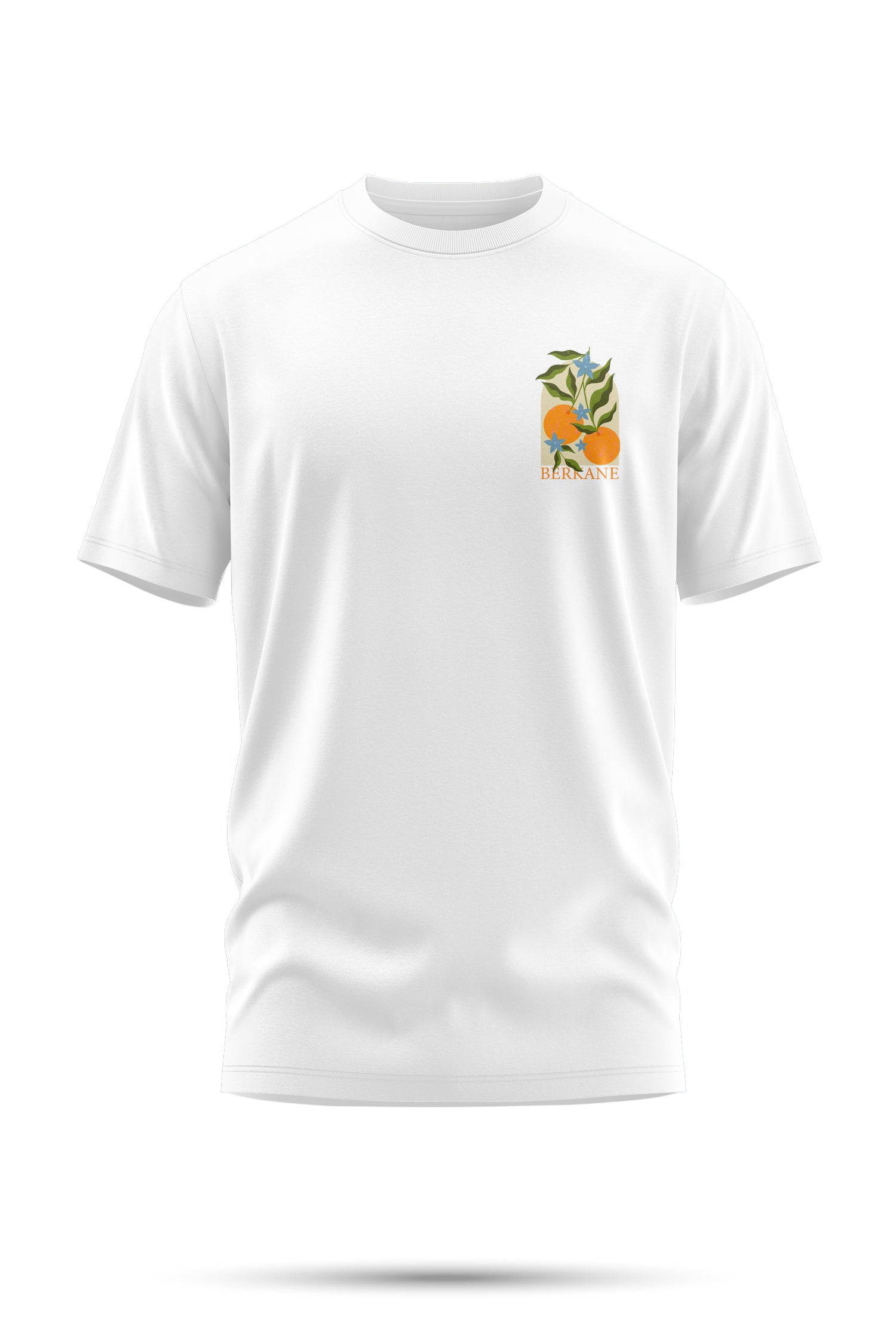 T-shirt Berkane – Fleurs & Agrumes 240 g/m² | Coton BIO