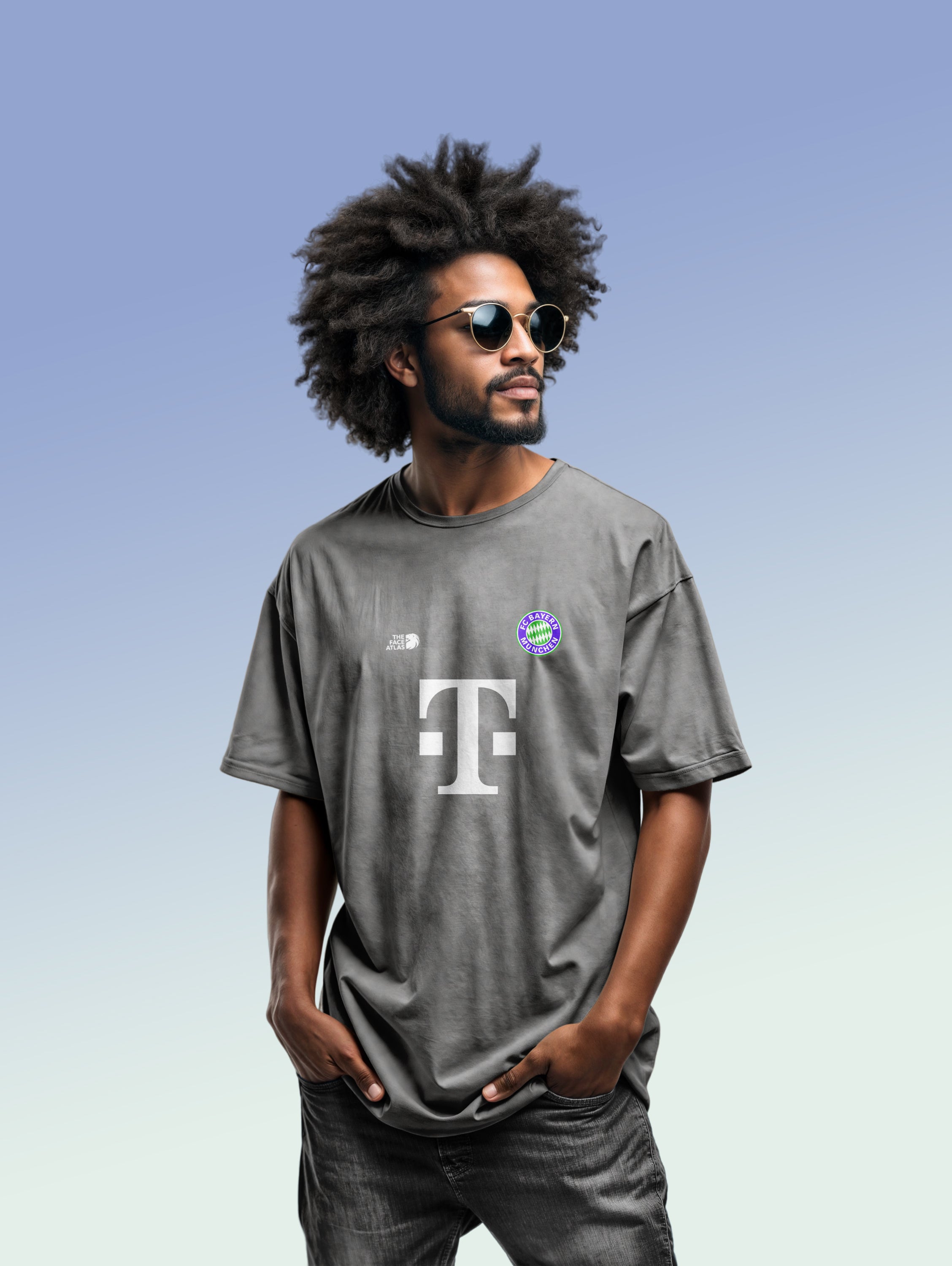 MÜNCHEN — RED FADED · T-SHIRT OVERSIZE 260G
