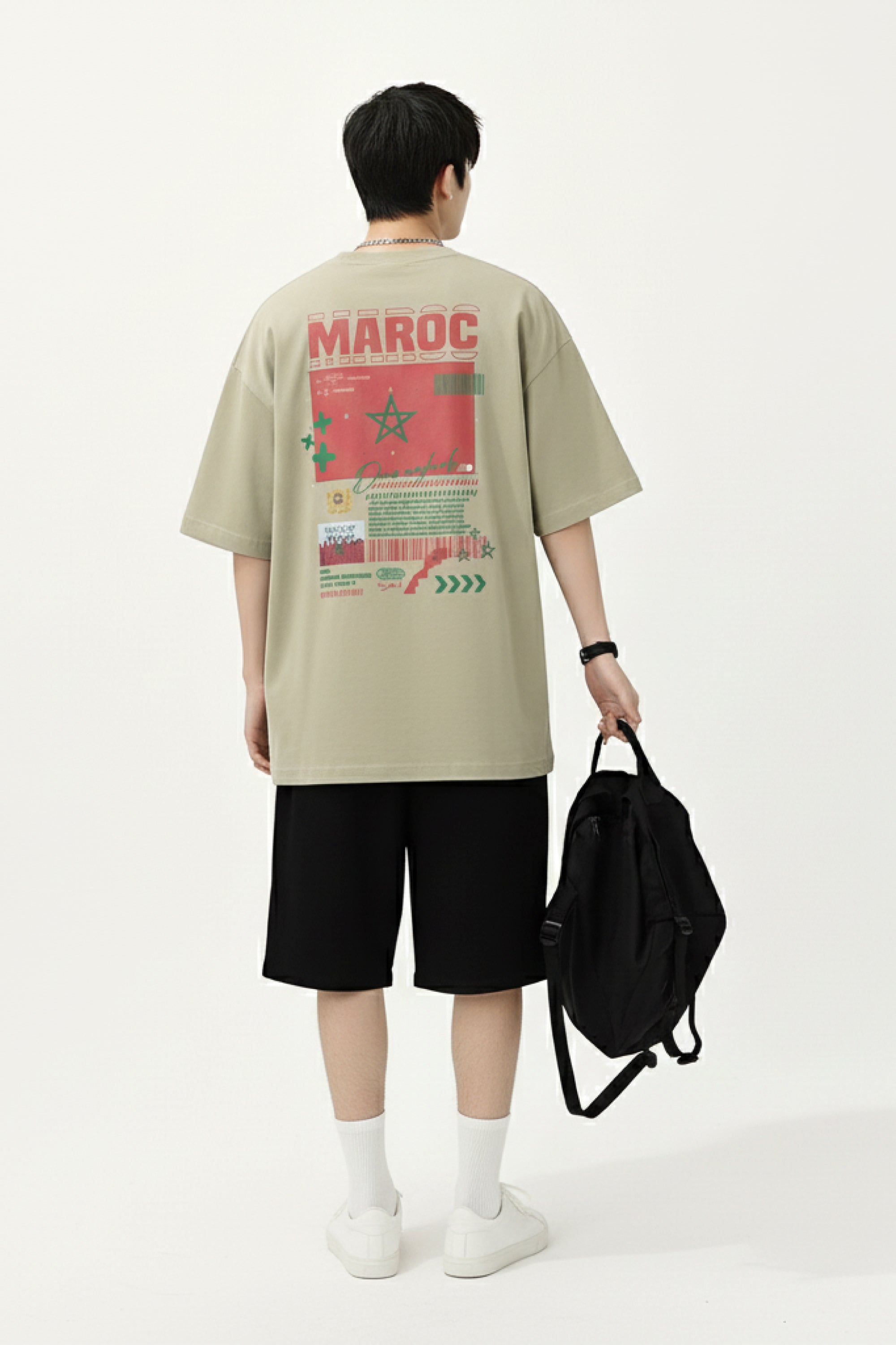 T-Shirt Oversize Maroc — Collection Prestige, 240gsm